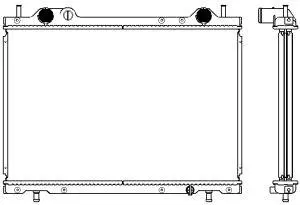 Radiator, engine cooling (2152-8501)