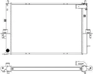 Radiator, engine cooling (3261-1005)