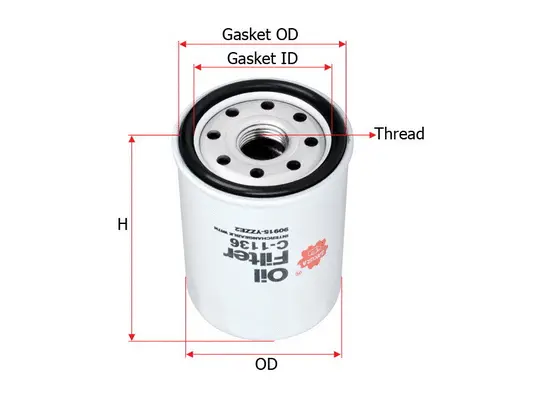 Oil Filter (C-1136)