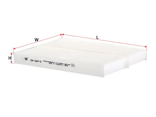 Filter, cabin air (CA-1607-S)