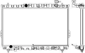 Radiator, engine cooling (3221-1006)