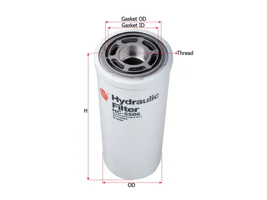 Filter, operating hydraulics (HC-5506)