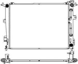Radiator, engine cooling (3221-8513)