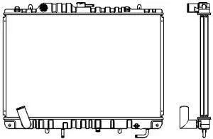 Radiator, engine cooling (1321-0240)