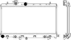 Radiator, engine cooling (3421-1018)