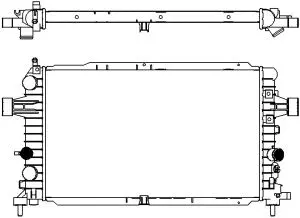 Radiator, engine cooling (3351-1029)