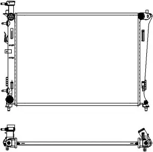Radiator, engine cooling (3451-1012)