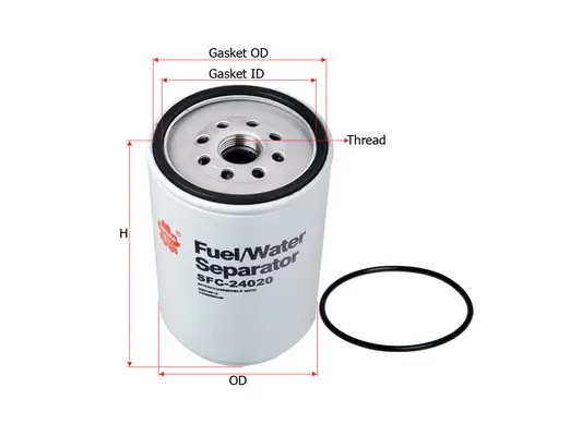 Water Trap, fuel system (SFC-24020)
