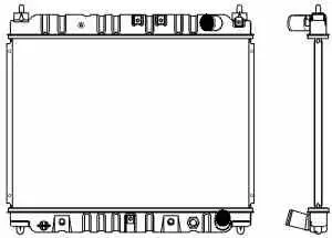 Radiator, engine cooling (1460-0127)