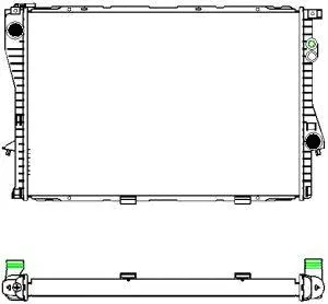 Radiator, engine cooling (3011-1001)