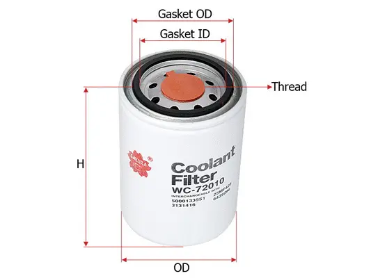 Coolant Filter (WC-72010)