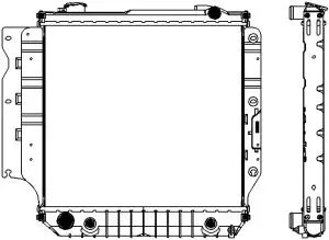 Radiator, engine cooling (3231-8502)