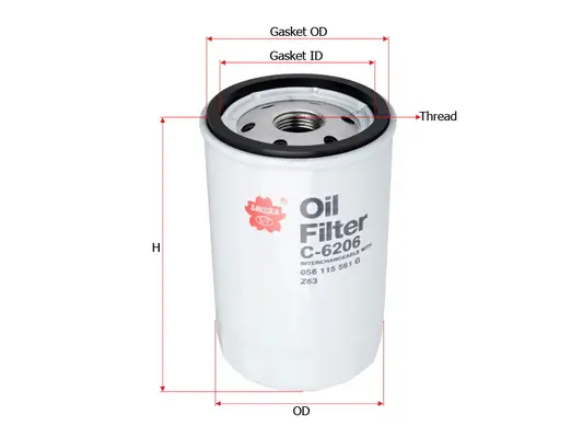Oil Filter (C-6206)