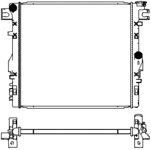 Radiator, engine cooling (3231-8501)