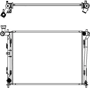 Radiator, engine cooling (3221-1028)