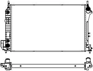 Radiator, engine cooling (3351-1006)