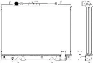Radiator, engine cooling (2323-1001)