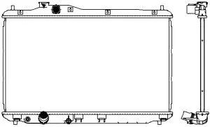 Radiator, engine cooling (3211-8530)