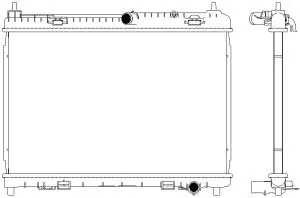 Radiator, engine cooling (3161-1032)