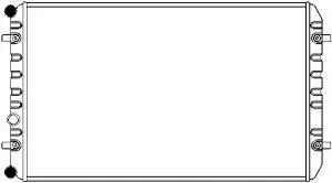 Radiator, engine cooling (4472-1001)