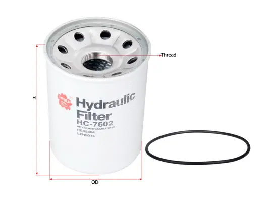 Filter, operating hydraulics (HC-7602)