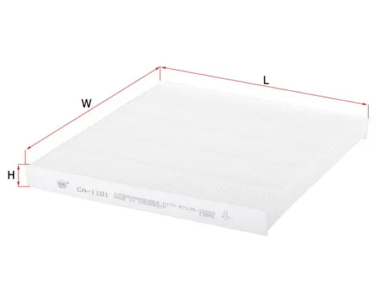 Filter, cabin air (CA-1101)