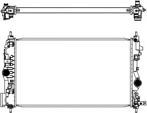 Radiator, engine cooling (3351-1021)