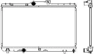Radiator, engine cooling (2461-1008)