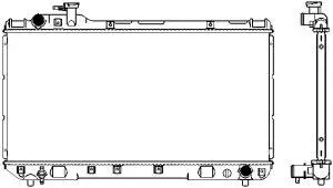 Radiator, engine cooling (3461-1025)