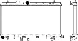 Radiator, engine cooling (3421-1031)