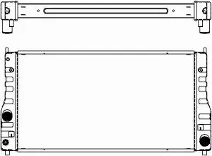 Radiator, engine cooling (4462-1002)