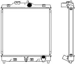 Radiator, engine cooling (2212-1003)