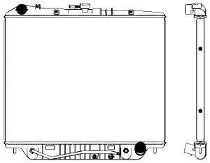 Radiator, engine cooling (3241-1008)