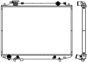 Radiator, engine cooling (3301-1045)