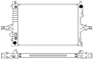 Radiator, engine cooling (3482-1001)