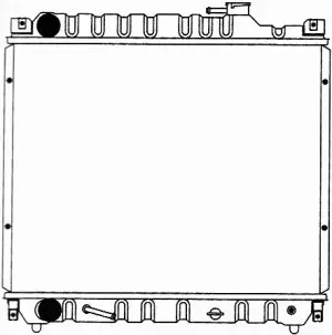 Radiator, engine cooling (1081-0213)