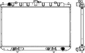 Radiator, engine cooling (3341-1017)