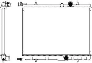 Radiator, engine cooling (3621-1002)