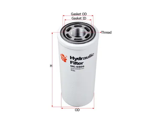 Filter, operating hydraulics (HC-5508)