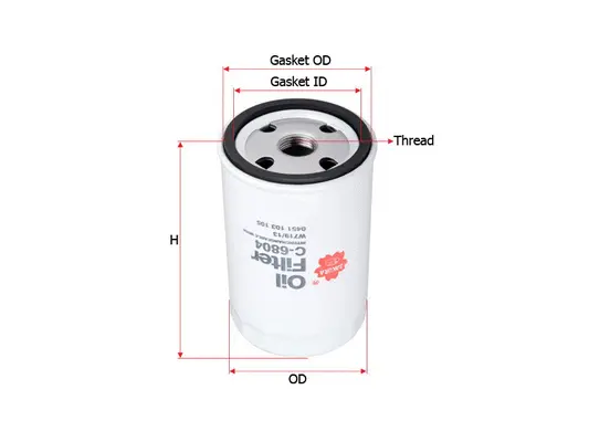 Oil Filter (C-6804)