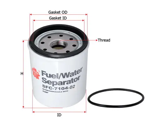 Water Trap, fuel system (SFC-7104-02)