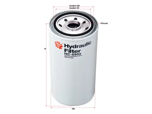 Filter, operating hydraulics (HC-5502)