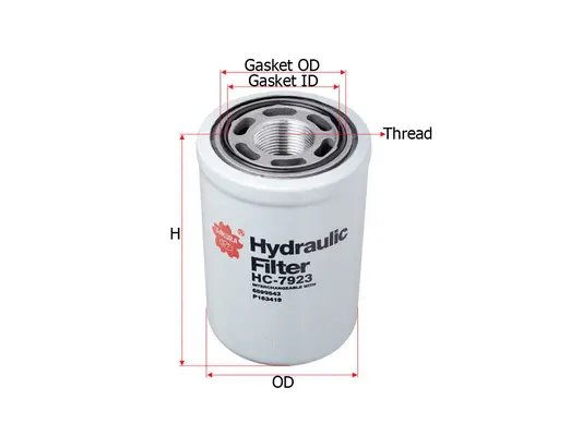 Filter, operating hydraulics (HC-7923)