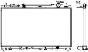 Radiator, engine cooling (3461-8506)