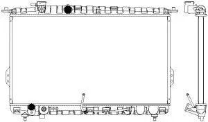 Radiator, engine cooling (3221-1007)