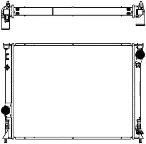 Radiator, engine cooling (3132-8501)