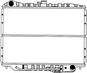 Radiator, engine cooling (1071-0204)