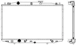 Radiator, engine cooling (3211-1031)