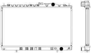 Radiator, engine cooling (1321-0244)