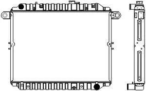 Radiator, engine cooling (1461-0341)